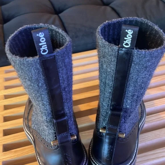 Like New Chloe Franne Sock Ankle Boot - Picture 4 of 10